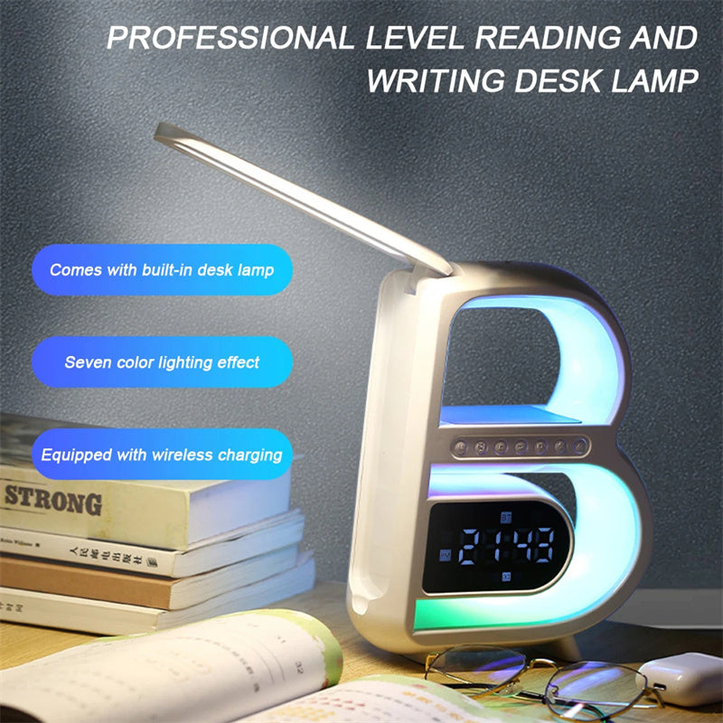 B-Shaped Blutooth Speaker - Multifunctional - Wireless Charger