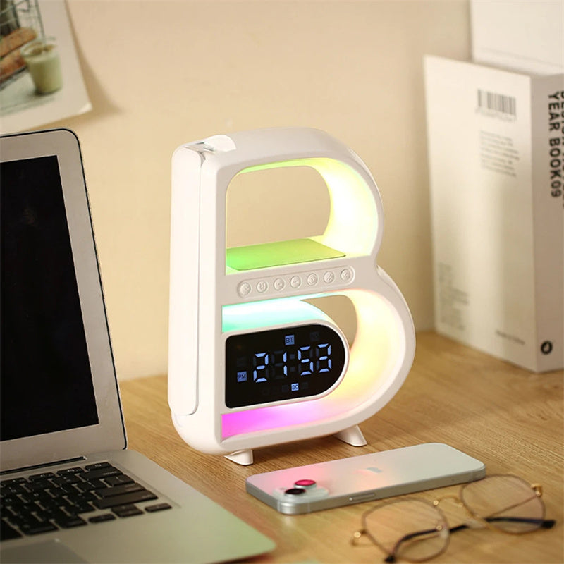 B-Shaped Blutooth Speaker - Multifunctional - Wireless Charger