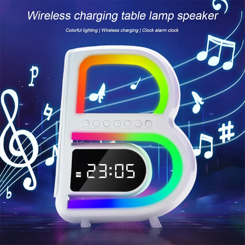 B-Shaped Blutooth Speaker - Multifunctional - Wireless Charger