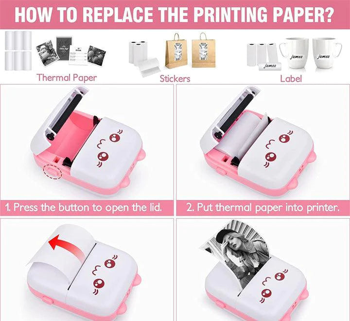 Portable Mini Pocket Printer Thermal Printer