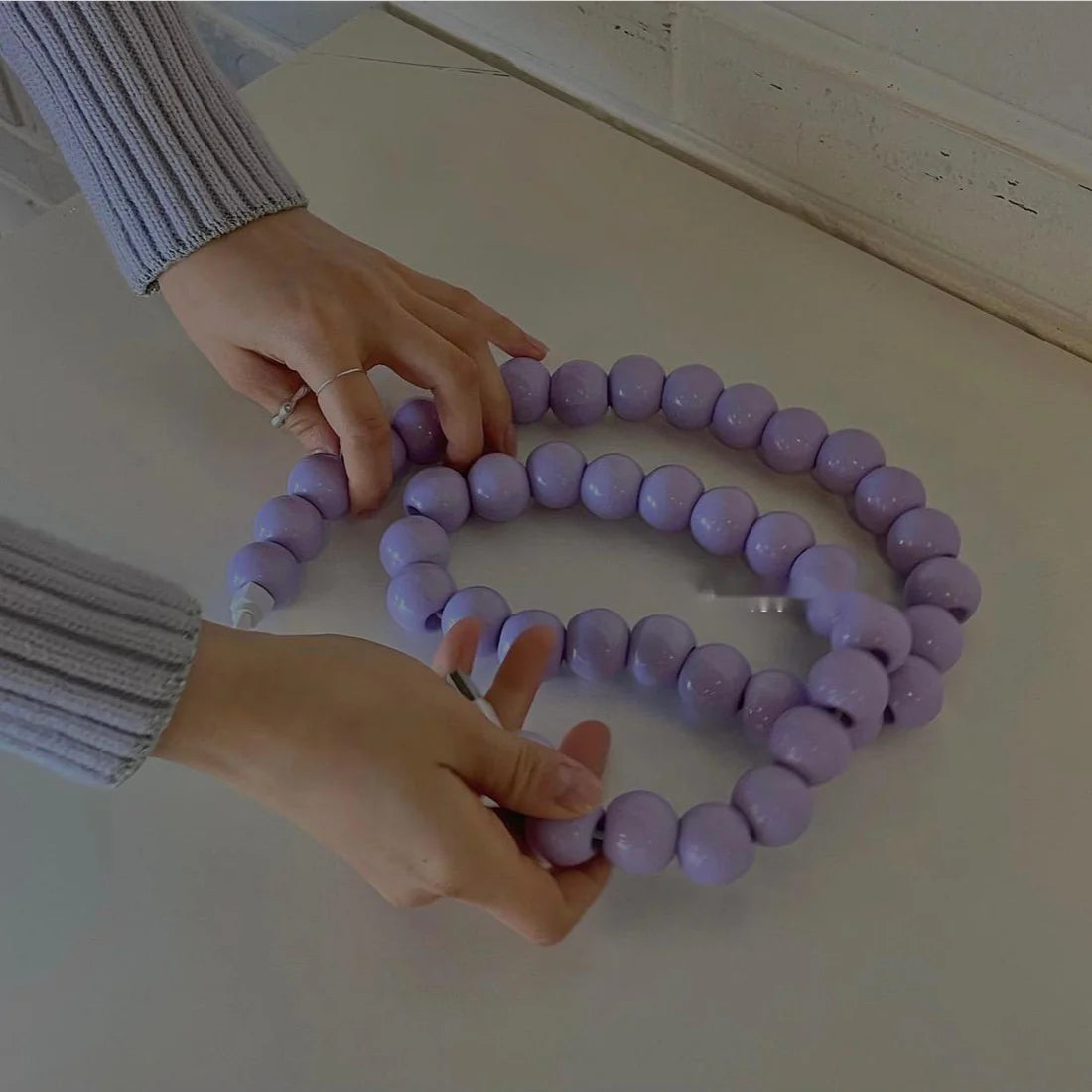 Beaded Mobile Phone Data Cable