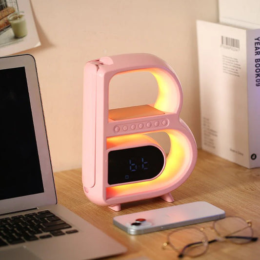 B-Shaped Blutooth Speaker - Multifunctional - Wireless Charger