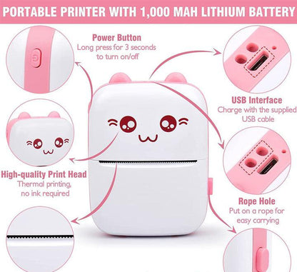 Portable Mini Pocket Printer Thermal Printer