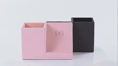 Leather Pen Holder Wireless Charger